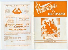 Picturesque El Paso Texas and Juarez Mexico October 1955 Tourist Guide - £17.38 GBP