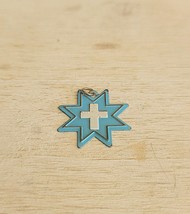 Vintage Religious Charm Pendant Geometric Crucifix Cross 1960 - €8,73 EUR