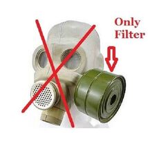 2pcs Soviet Era gas mask filter GP, PMG, PMK canister 40 mm cartridge re... - $45.53
