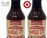 BURMAN&#39;S BBQ Sauce KANSAS CITY 2-19oz Glass Jars, (Kansas City, 2 Pack) - £8.79 GBP