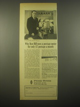 1966 Pitney-Bowes Model 5501 Postage Meter Ad - Why Ken Hill uses - $18.49