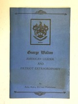 George Walton -signer Declaration Independence Georgia, masonic lodge #699 bklet - £26.24 GBP