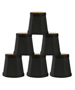 Royal Designs, Inc. Empire Chandelier Shade with Flame Clip Fitter,CS-102BLK/GL- - $58.36