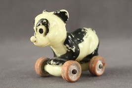Vintage Walt Disney Productions Miniature Push Toy Hard Plastic Panda Bear - £14.06 GBP