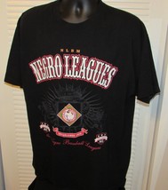 Negro Baseball Leagues Museum Men&#39;s Graphic Tee Black/White 100% Cotton XL - £12.14 GBP