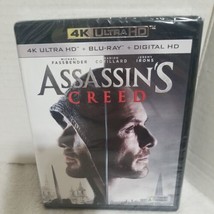 Assassin&#39;s Creed (4K Ultra HD + Blu-ray + Digital) New Sealed Free Shipping - £11.74 GBP