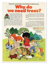 Health-Tex Handy Answers Trees Susan Perl Vintage 1972 Full-Page Magazin... - £7.57 GBP