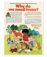 Health-Tex Handy Answers Trees Susan Perl Vintage 1972 Full-Page Magazin... - £7.62 GBP