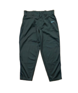 Nike Dri-Fit Dark Gray Baseball Pants Mens Sz Large Blue Piping Athletic... - £12.76 GBP