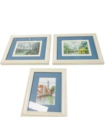 Vintage Set Three Framed Prints Of Paris Scenes Professionally Framed Bl... - £77.86 GBP