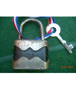 Rare Vintage Soviet Russian Ussr Heavy lock with key About 1970 - €14,49 EUR