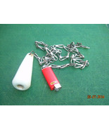 Antique Soviet WC High Level Cistern Toilet Flush Pull Chain Ceramic Handle - $470.22 MXN