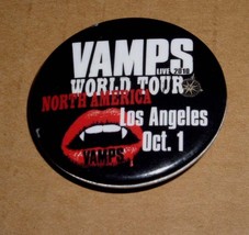 Vamps Band Button Los Angeles Avalon Hollywood Oct. 2010 - £15.84 GBP