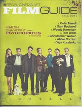 Regal Cinema Film Guide   Martin Mcdonagh In Psyhopaths - £2.32 GBP