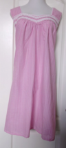 Croft and Barrow Pink Gingham Striped Print Sleeveless Nightgown Size  4X - £15.69 GBP