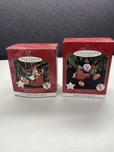 Hallmark Disney Ornaments -  Donald’s Surprising Gift and Ready for Christmas - £7.92 GBP
