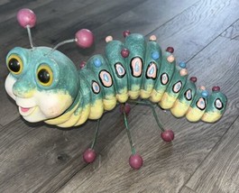 Vintage Resin Caterpillar Sculpture Figurine Toy Cute Animal (Missing 2 Feet) - $51.13