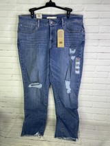 Levi&#39;s 711 Skinny Sculpt Distressed Stretch Denim Jeans Women&#39;s Plus Siz... - $41.57