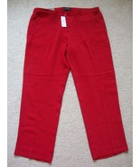 New Banana Republic Women&#39;s Crepe Tailored Cropped Pants Red Variety Sizes - $52.94 CAD