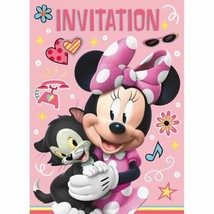 Iconic Minnie Mouse 8 Ct Birthday Party Invitations - £3.14 GBP