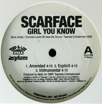 Scarface / Lil Wayne &quot;Girl You Know&quot; 2007 Vinyl 12&quot; Promo Pr 379516 Htf *Sealed* - £21.34 GBP
