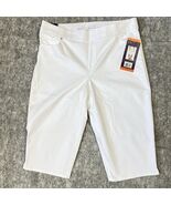 Gloria Vanderbilt Avery Womens White Skimmer Shorts Size 16 Pull-On Stretch - €15,10 EUR