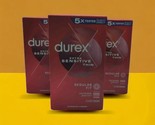 3x Durex Extra Sensitive Thin Latex Condoms Regular Fit 36 In Total EXP ... - $17.68