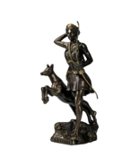 Statue sculpture statue déesse romaine grecque Artémis Diana effet bronz... - $947.35 MXN