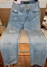 Woman&#39;s Jeans Ripped Distressed Mailinniao 30 x 30 Straight Leg 12&quot; IS N... - $29.49