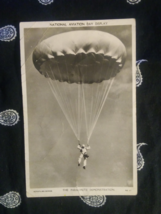 RPPC Signed Harry Ward parachutist circa 1930s National Aviation Day Dis... - $145.00