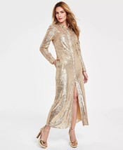 I.N.C. International Concepts Women&#39;s Embellished Shirt Dress Gold Size S $129 - £46.69 GBP