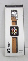 iGear 38mm Apple Watch Strap Blonde/cream leather &amp; rose gold buckle 38A... - £9.27 GBP