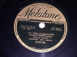 Hoosier Hot Shots Darktown Strutter&#39;s Ball Nobody&#39;s Sweetheart 78 Rpm Record - $39.99