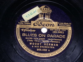 Woody Herman Blues On Parade Dallas Blues Odeon 78 Rpm Phonograph Record - $84.99