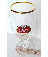 Stella Artois Chalice Belgium Beer Glass 15CL Gold Anno Bar Beer Stemware - £3.38 GBP