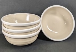 Jepcor Whipped Cream And Calico By Epoch Set Of 4 Cereal Bowls Beige White Korea - £44.69 GBP
