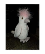 TY Beanie Baby KuKu White Cockatoo Bird Plush Toy with Pink Crest Collec... - €13,30 EUR