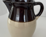 Vintage Pottery Roseville Pitcher USA Brown Cream RRP Co. 6” - $11.97