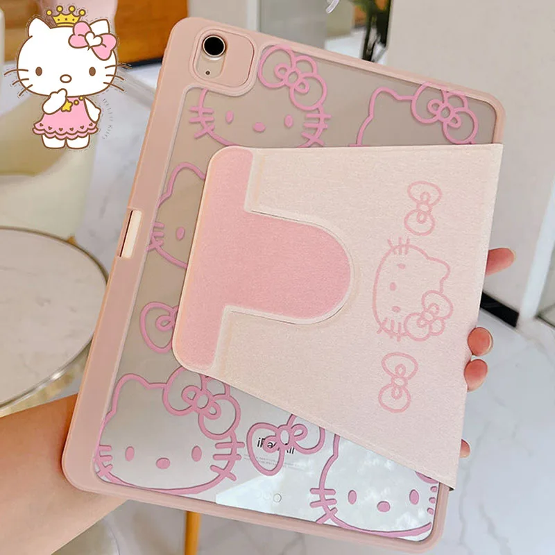 Sanrio Anime Hello Kitty Ipad Case Pro 11 Inch 10.9 Inch Air 1 2 3 Kawaii - £21.14 GBP