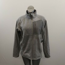 Mondetta Full Zip Jacket Women&#39;s Size XL Gray Long Sleeve Mock Neck Polyester  - £10.95 GBP