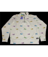 Levi&#39;s Creative Growth Monkeys Thick 1/4 Zip Sleeve Pkt Thick Sweatshirt... - $48.99