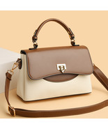 Hard Shell Tote For Women Shoulder Bag Flap Barrel Crossbody Pouch Shopp... - $35.50 CAD