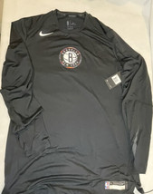 Nike NBA Brooklyn Nets Team Issued Sz XL-TT City Edition Long Sleeve 932628-010 - £61.67 GBP