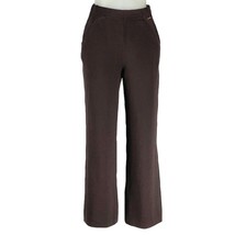 St John Sport Essentials Marie Gray Pants Classic Knit Brown Women&#39;s Size S - £64.59 GBP