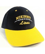 Mckinney Lions Texas Football Baseball Hat Blue and Gold - £12.58 GBP