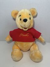 Disney World Disneyland vintage plush Winnie the Pooh jointed bear knit ... - $9.66