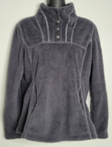 Kuhl Avalon Womens Size XS 1/4 Snap Button Gray Grey Fleece Pullover Sweatshirt - £19.63 GBP