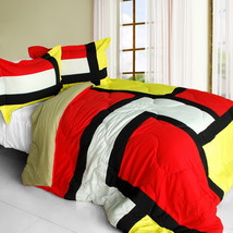 [Clownfish] Quilted Patchwork Down Alternative Comforter Set (Full/Queen Size) - £71.09 GBP