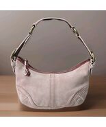 Coach Vtg Y2k 00's Soho Hobo Shoulder Bag Purse Pink Suede Mini C04S-9658 - $278.44