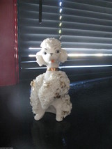 Vintage Spaghetti mid-century sassy poodle figurine porcelain china VLV - £50.54 GBP